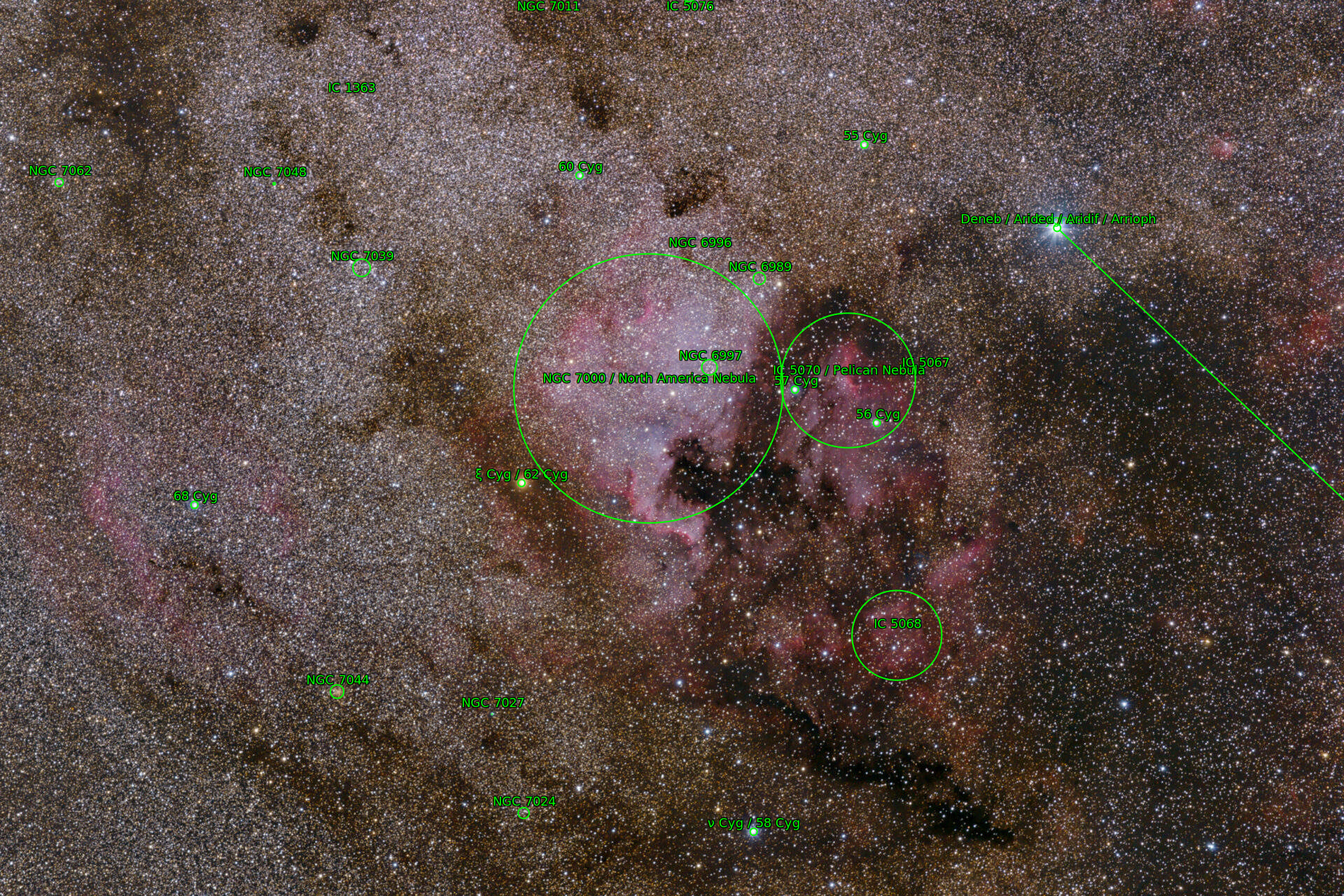 Sternkarten-Overlay (Astrometry.net)