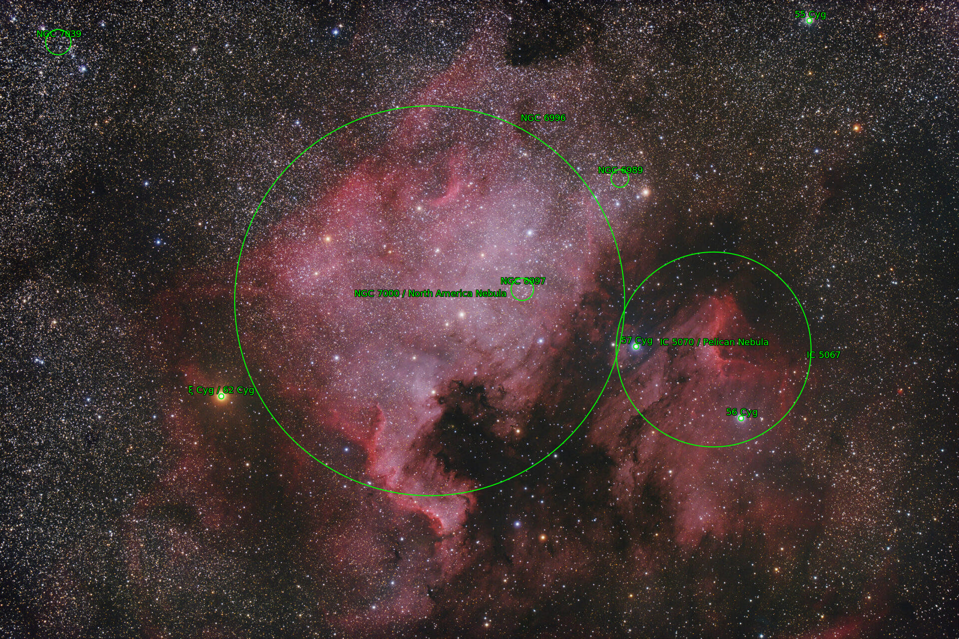 Sternkarten-Overlay (Astrometry.net)