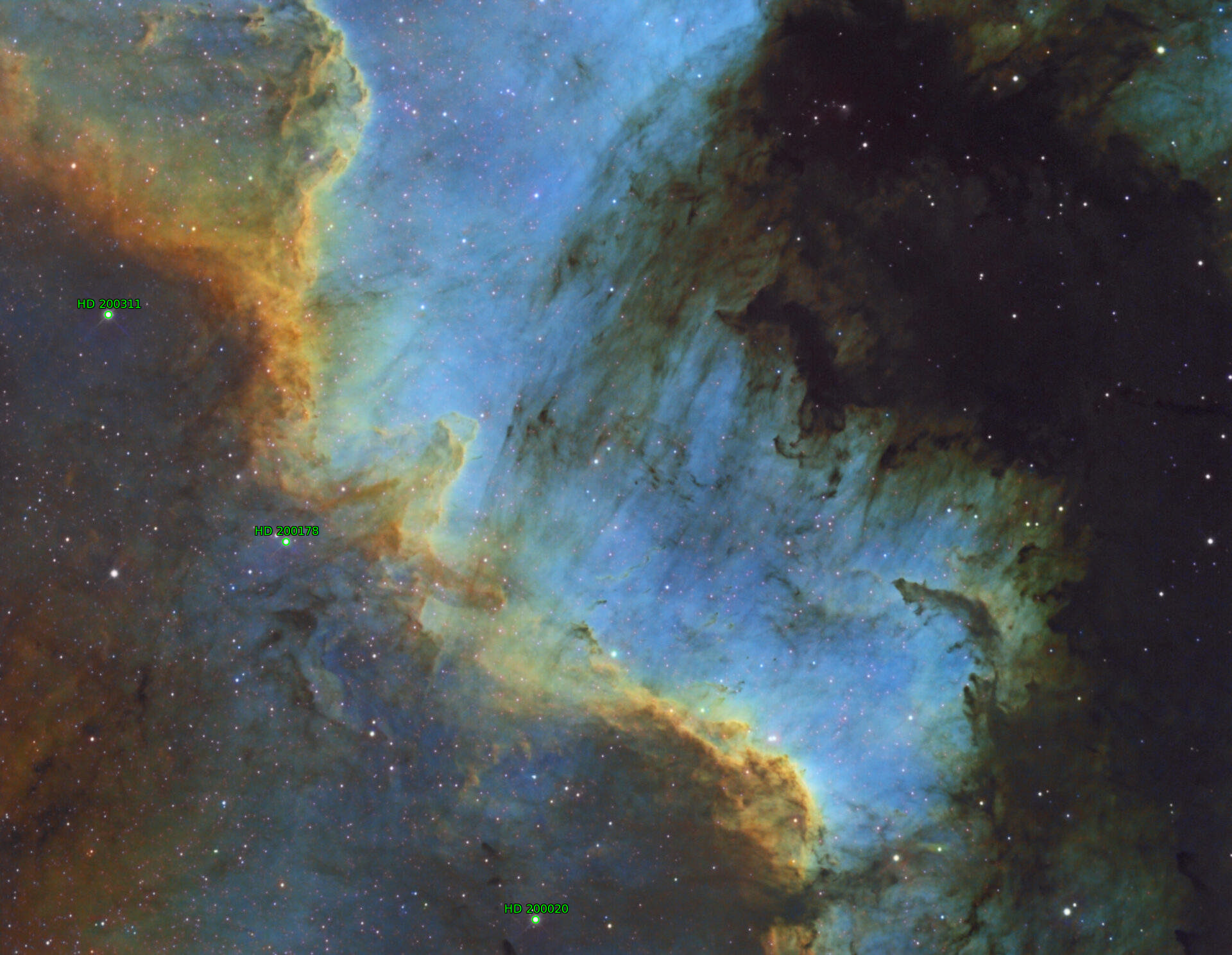 Sternkarten-Overlay (Astrometry.net)