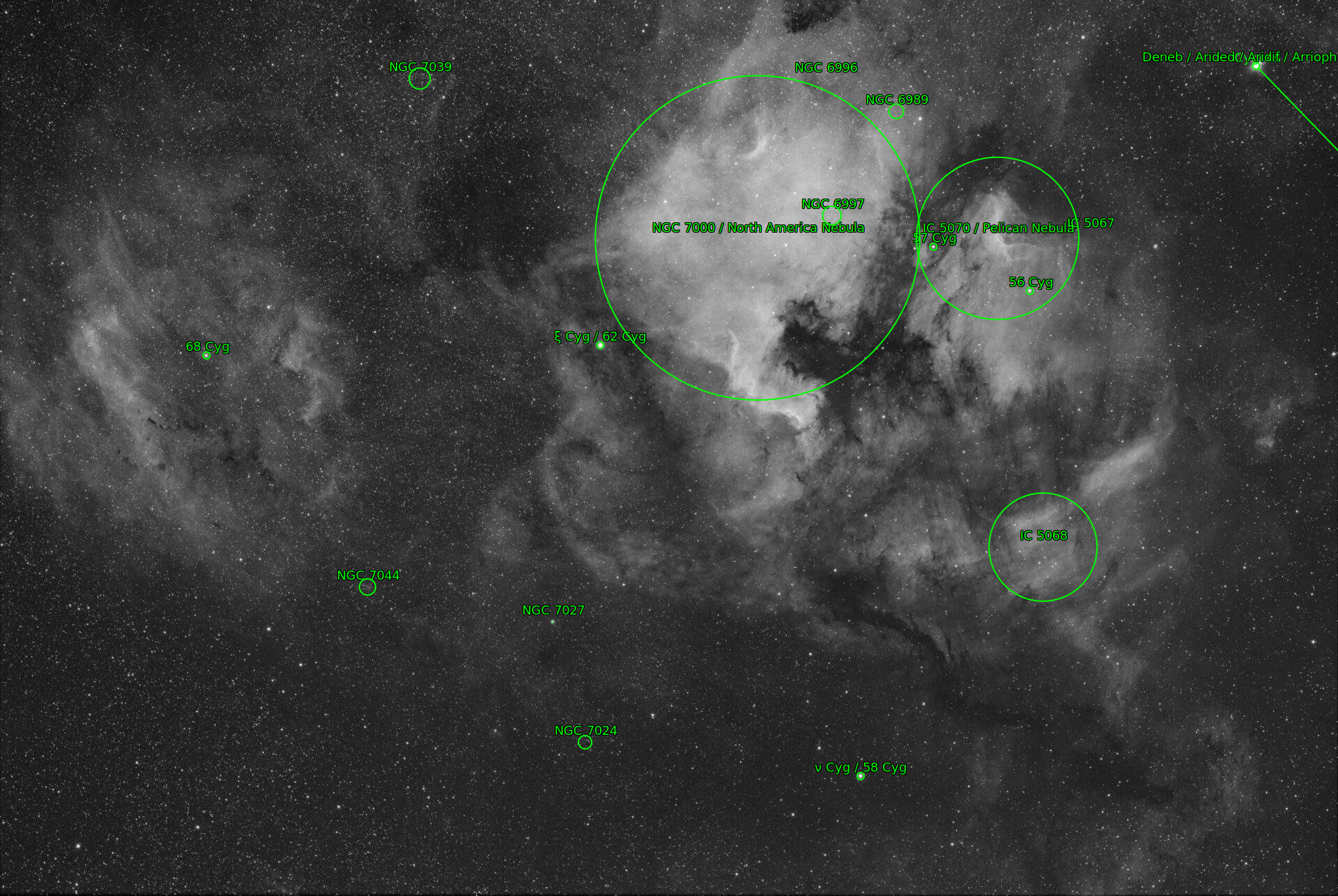 Sternkarten-Overlay (Astrometry.net)