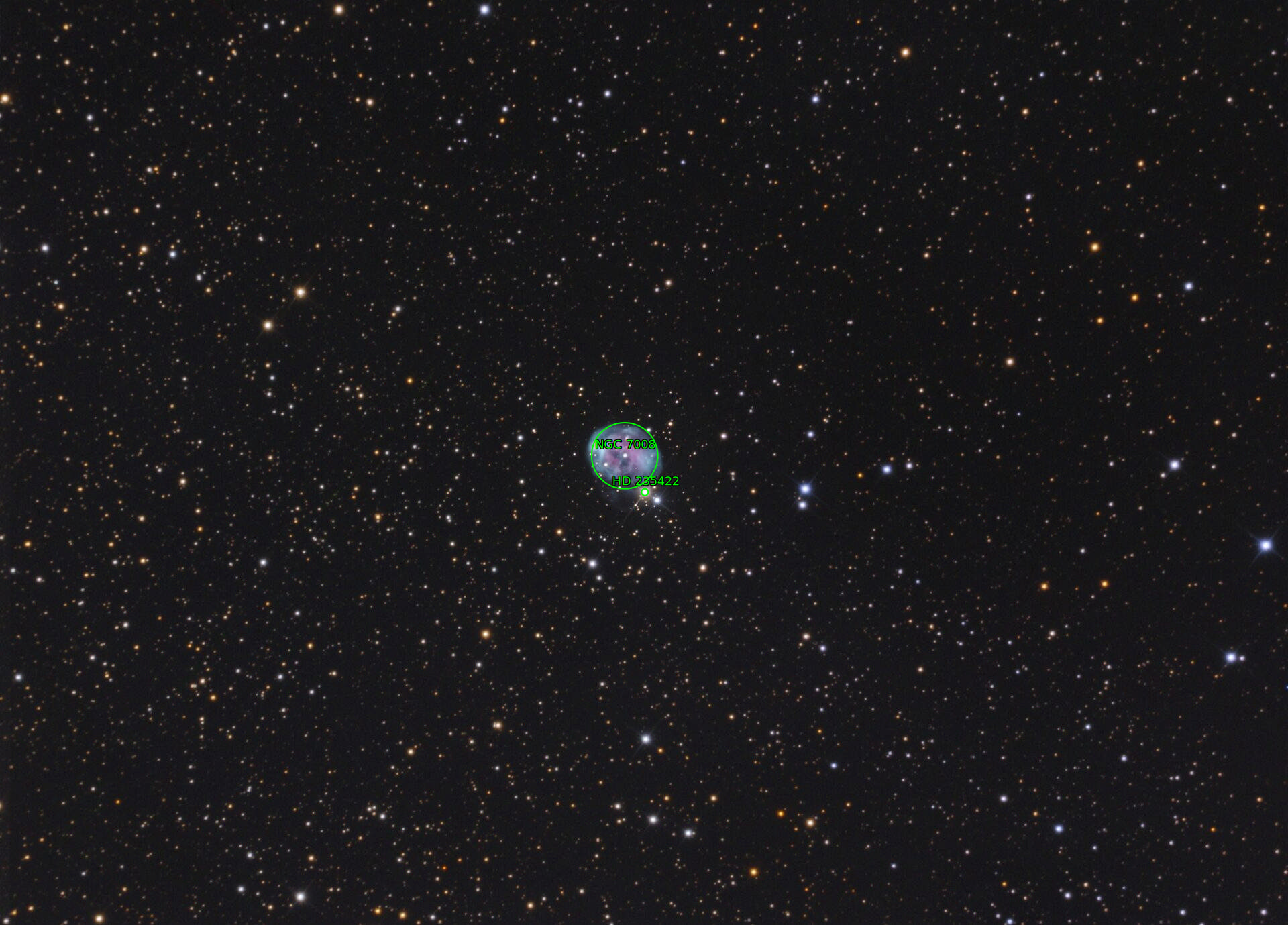 Sternkarten-Overlay (Astrometry.net)