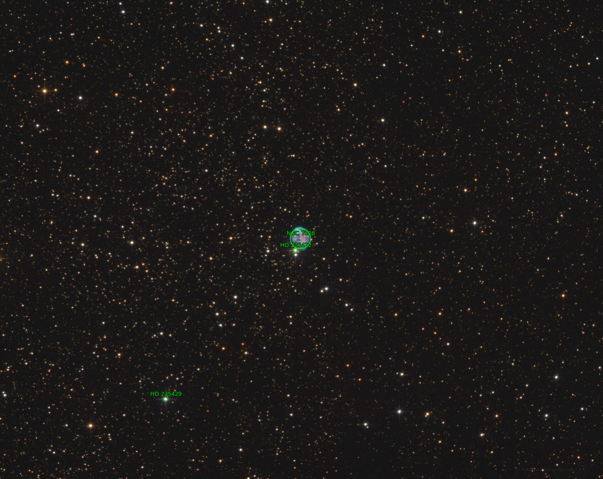 Sternkarten-Overlay (Astrometry.net)