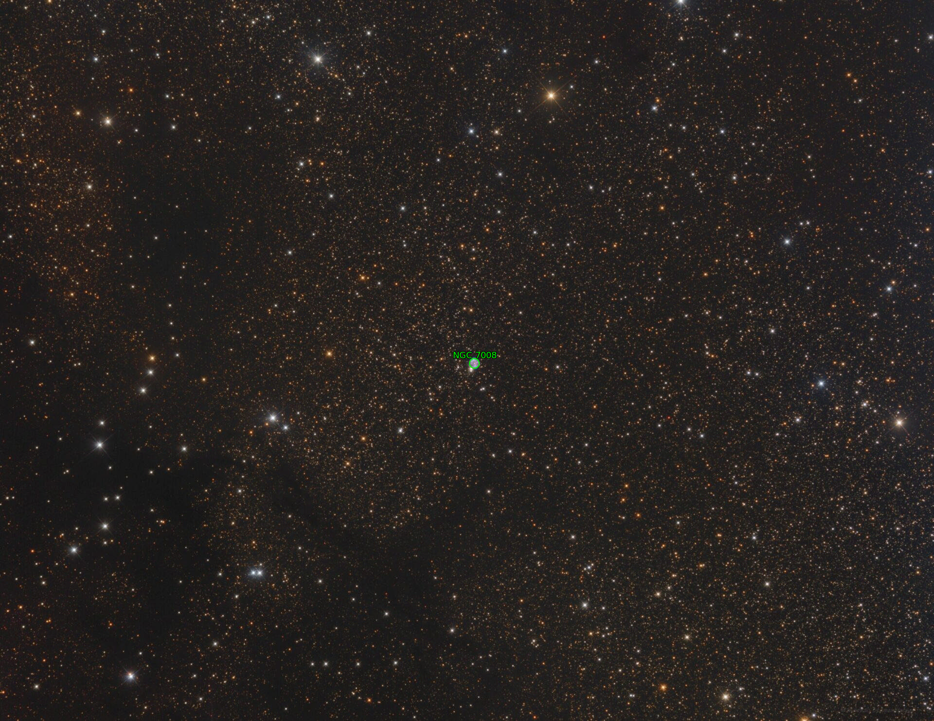 Sternkarten-Overlay (Astrometry.net)