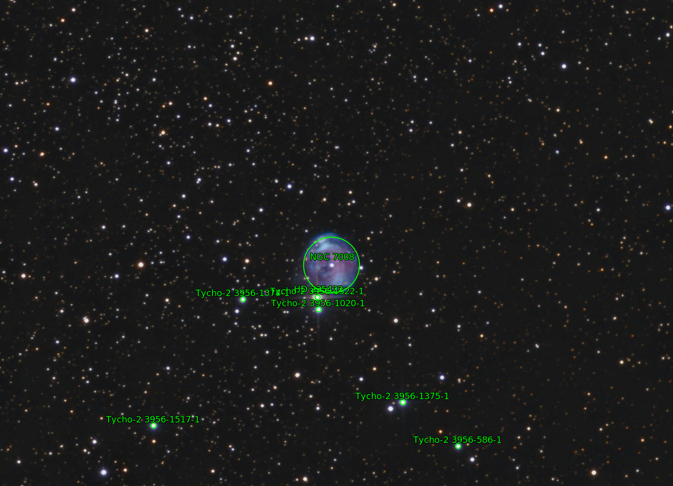 Sternkarten-Overlay (Astrometry.net)
