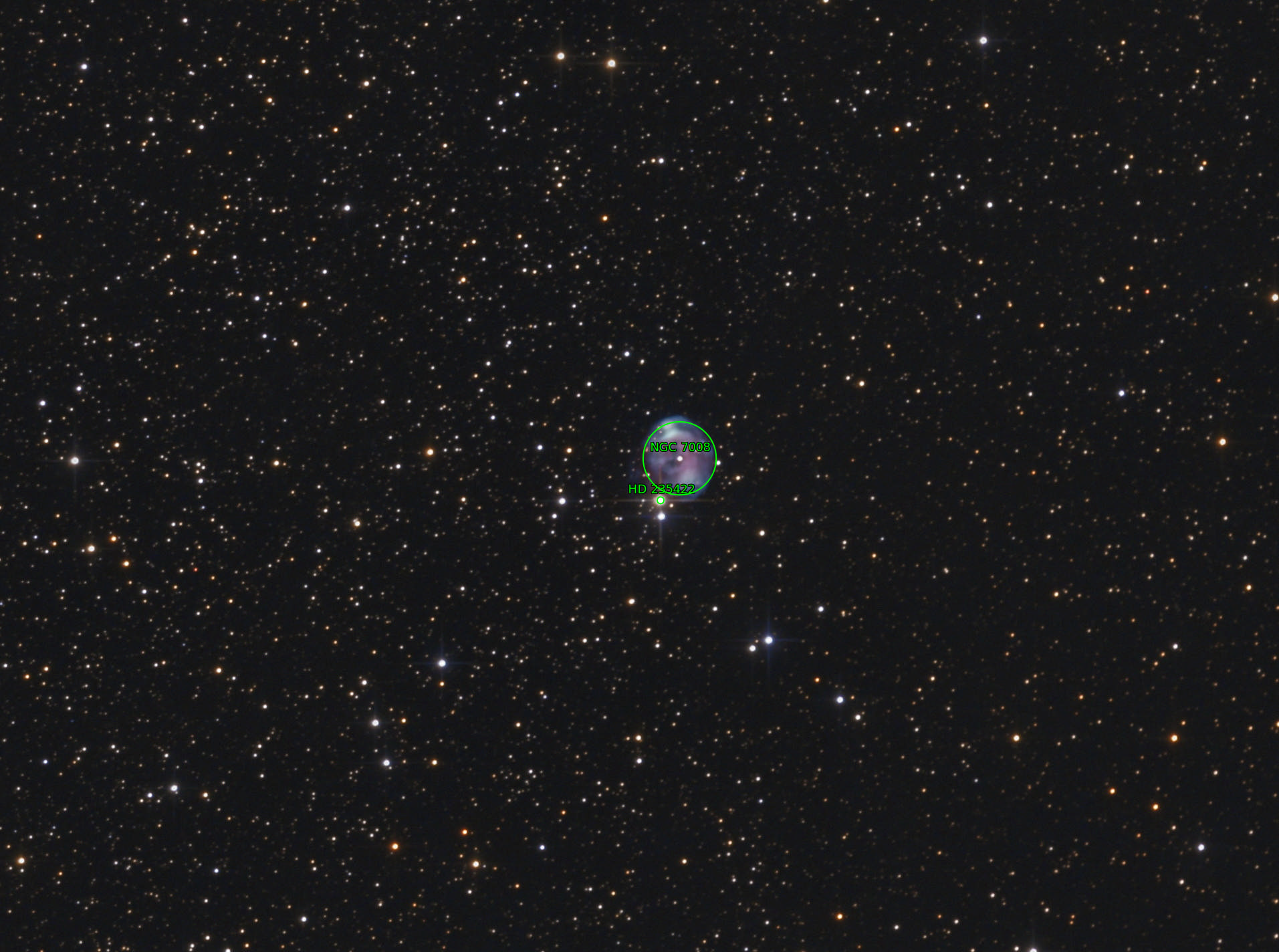 Sternkarten-Overlay (Astrometry.net)