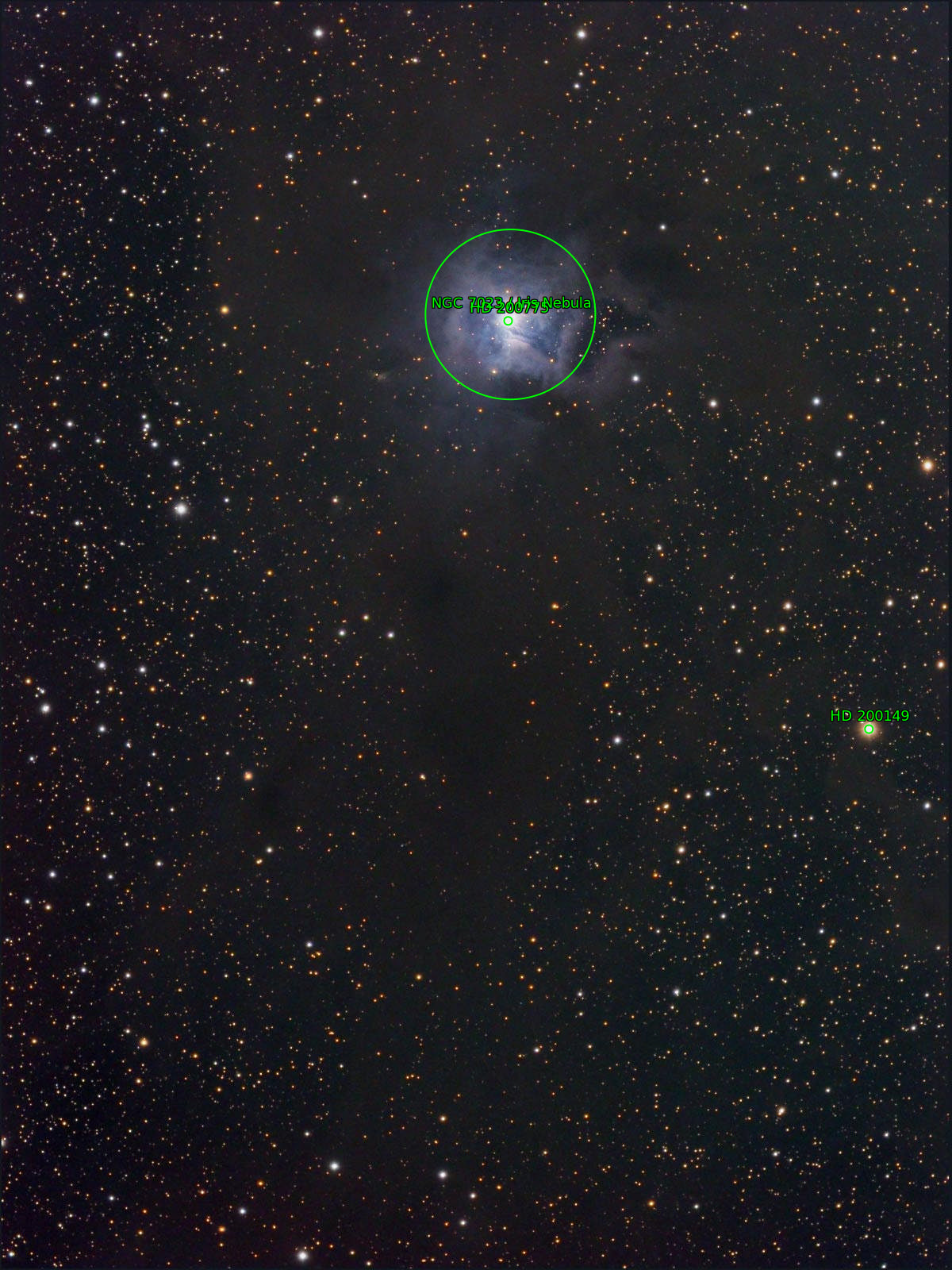 Sternkarten-Overlay (Astrometry.net)
