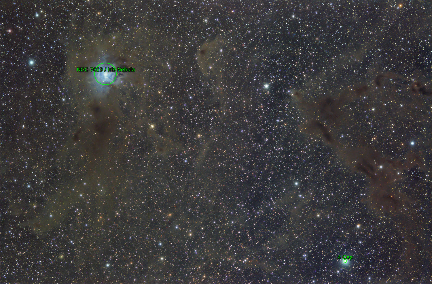 Sternkarten-Overlay (Astrometry.net)