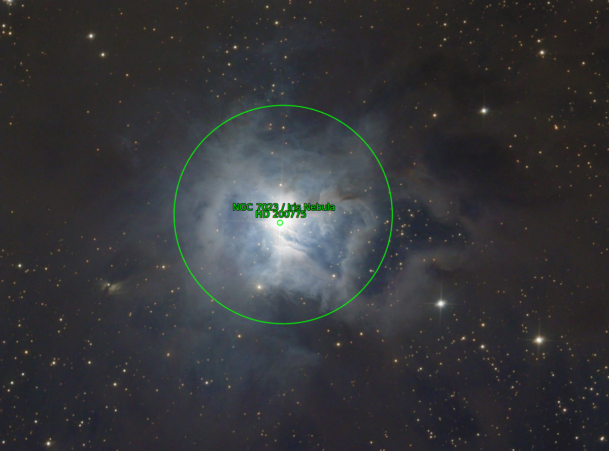 Sternkarten-Overlay (Astrometry.net)