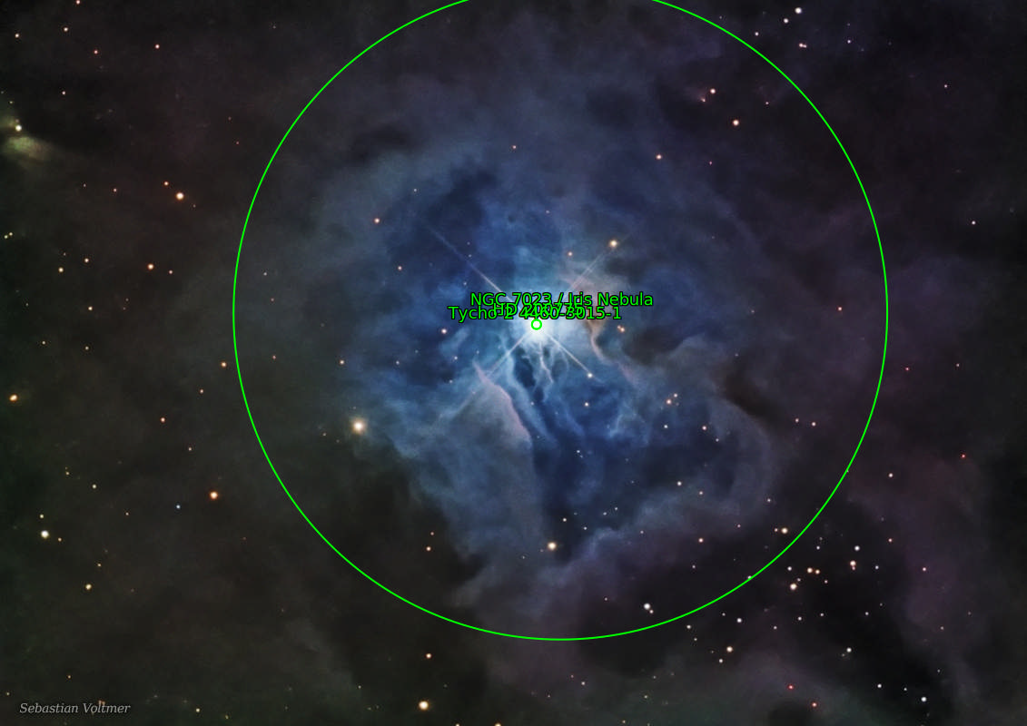 Sternkarten-Overlay (Astrometry.net)