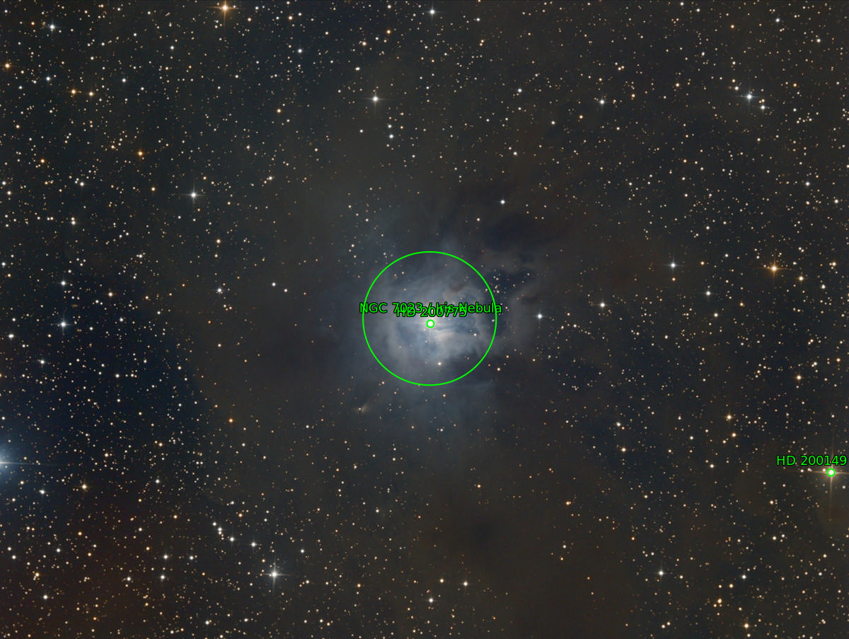 Sternkarten-Overlay (Astrometry.net)