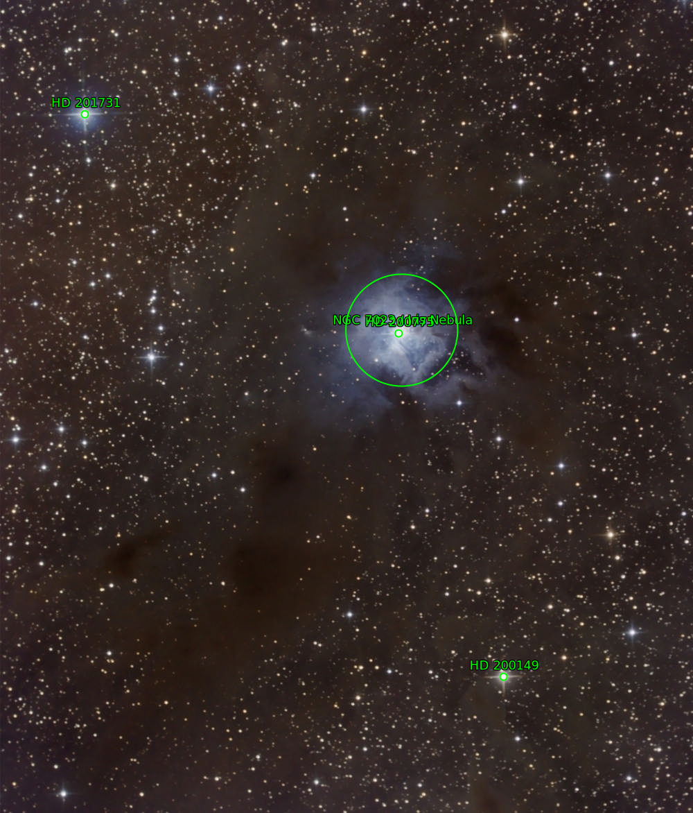 Sternkarten-Overlay (Astrometry.net)