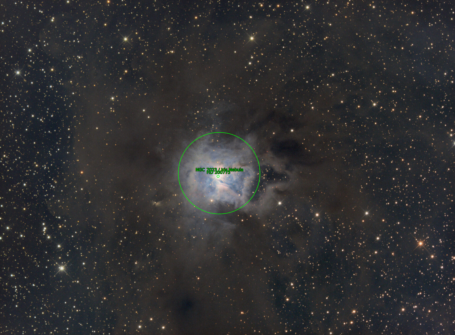 Sternkarten-Overlay (Astrometry.net)