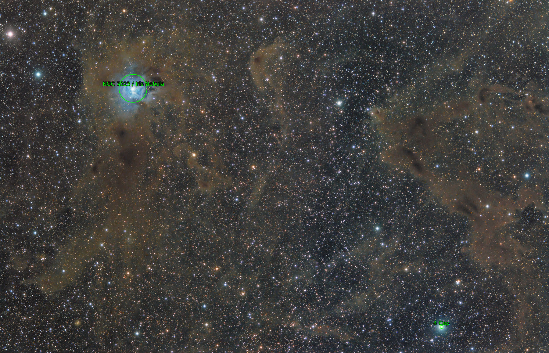 Sternkarten-Overlay (Astrometry.net)