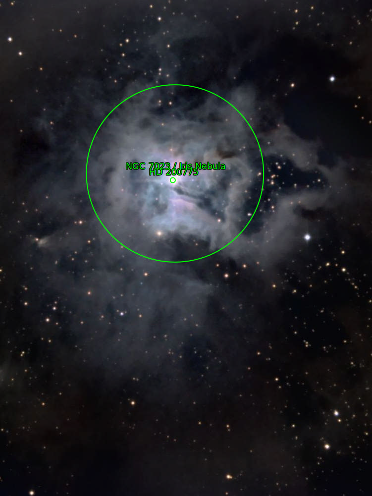 Sternkarten-Overlay (Astrometry.net)