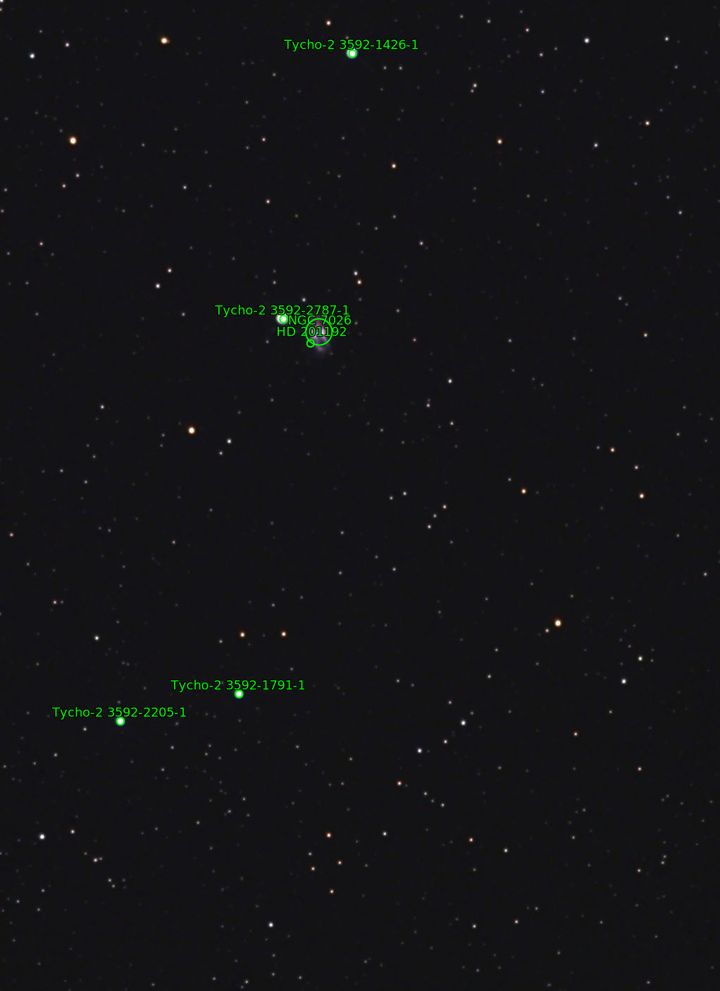 Sternkarten-Overlay (Astrometry.net)