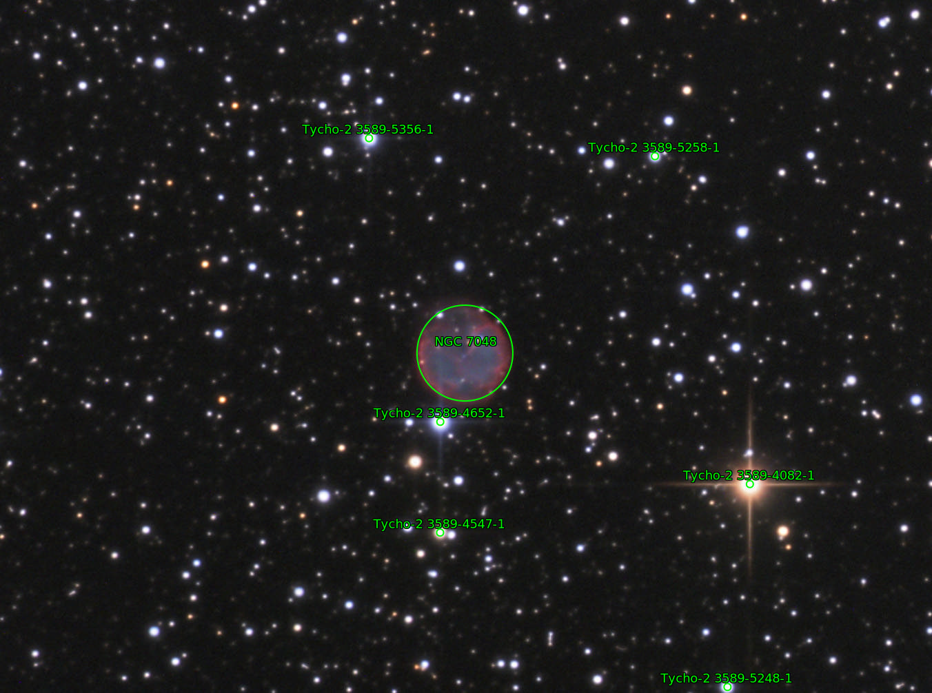 Sternkarten-Overlay (Astrometry.net)