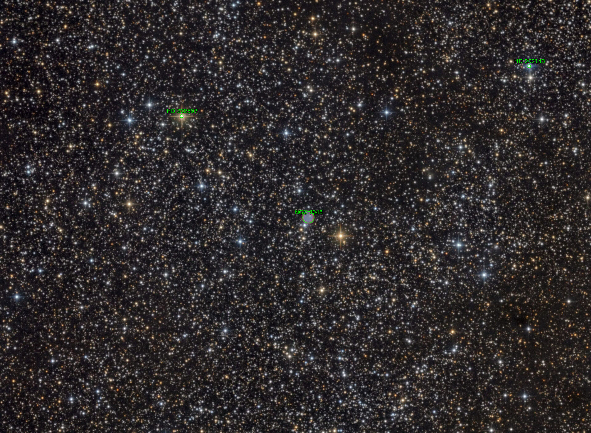 Sternkarten-Overlay (Astrometry.net)