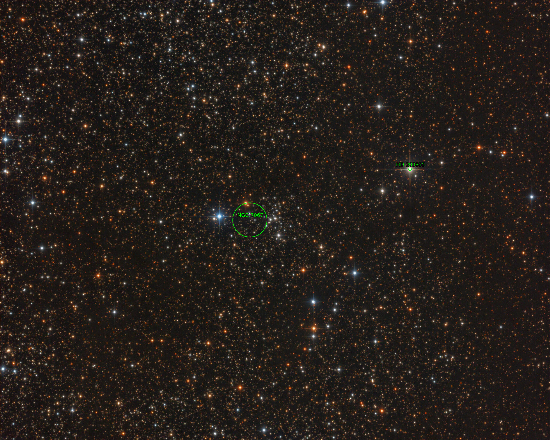 Sternkarten-Overlay (Astrometry.net)