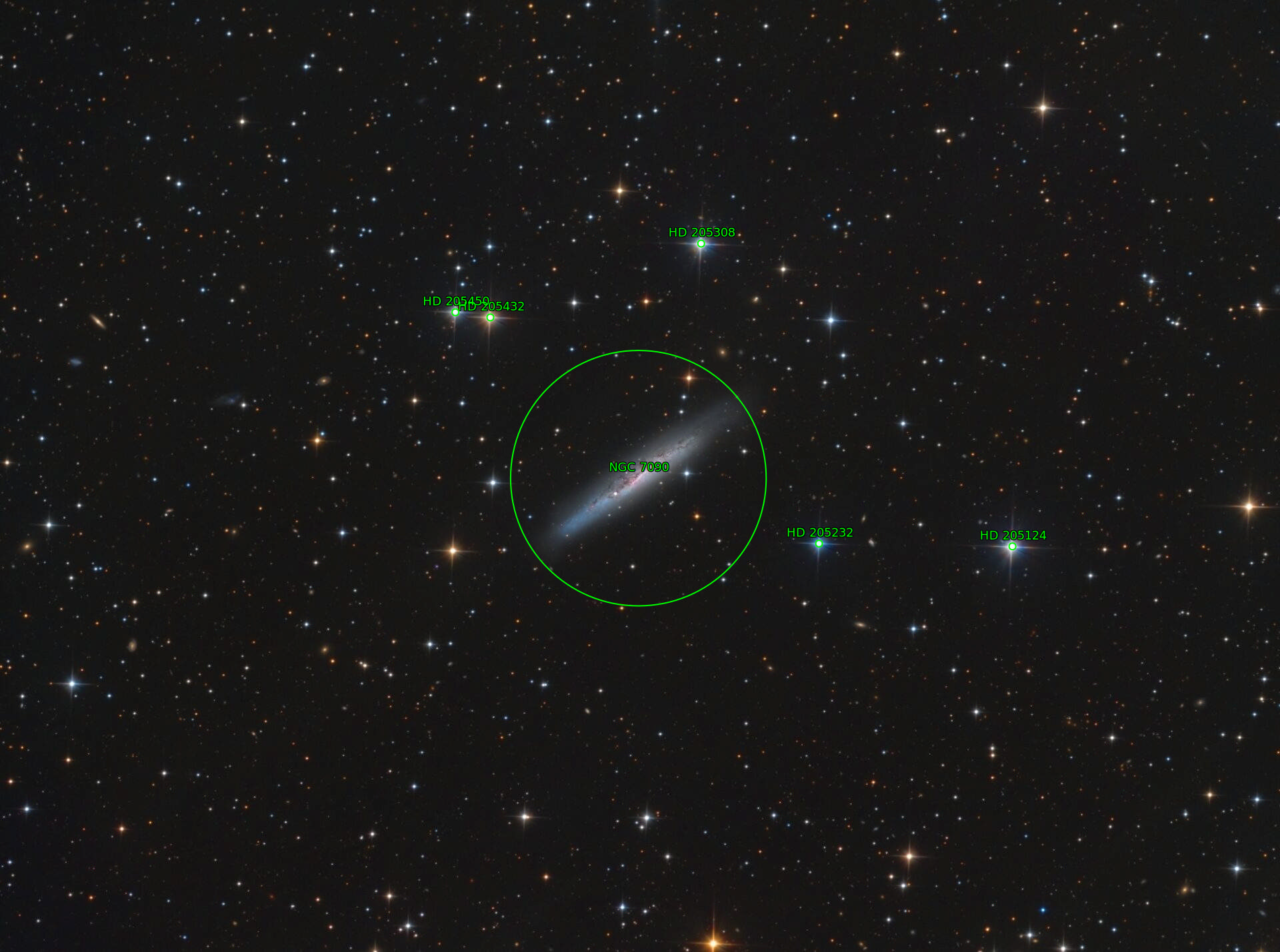 Sternkarten-Overlay (Astrometry.net)