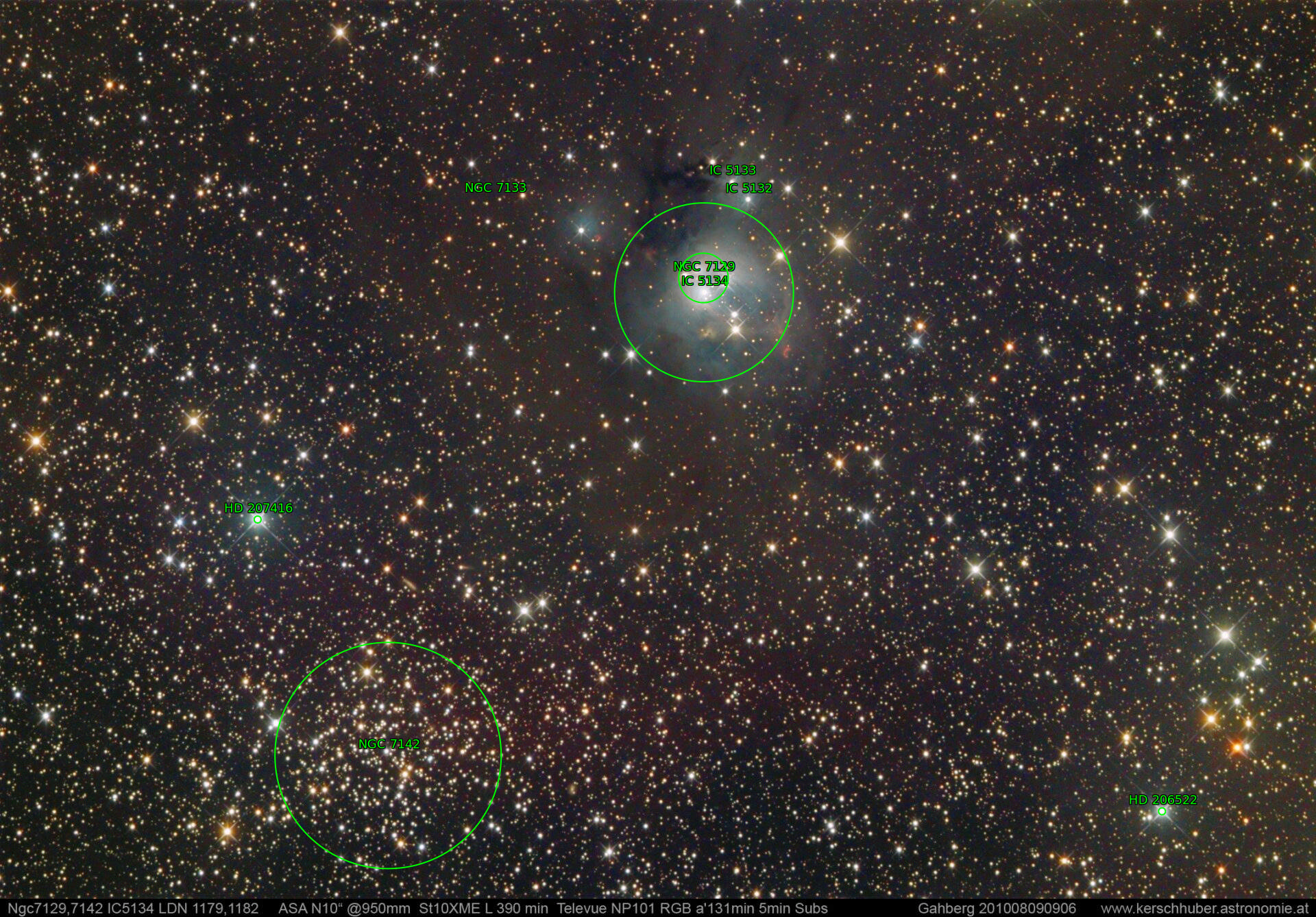 Sternkarten-Overlay (Astrometry.net)