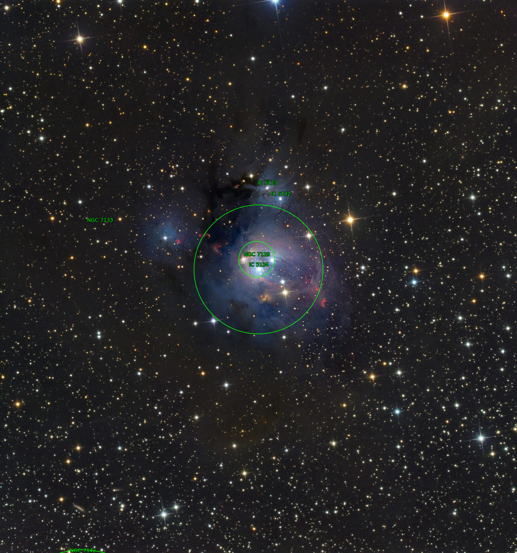 Sternkarten-Overlay (Astrometry.net)