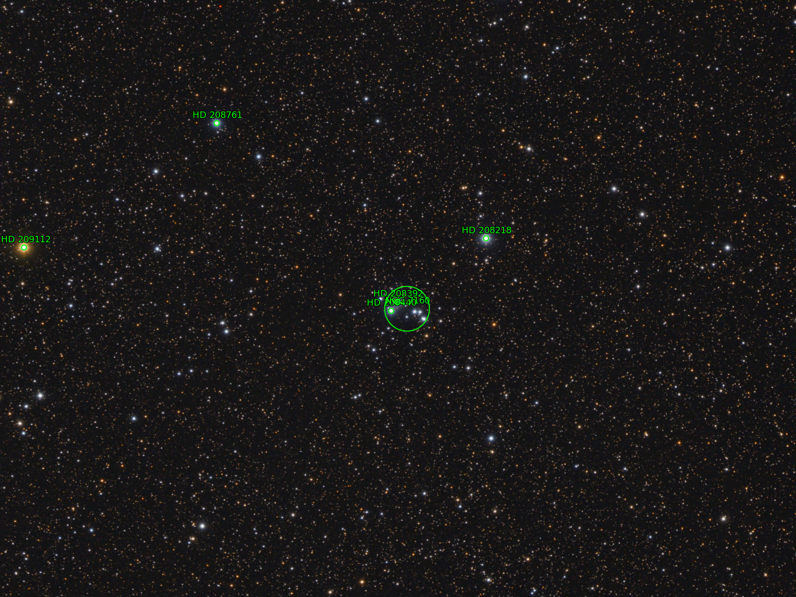 Sternkarten-Overlay (Astrometry.net)