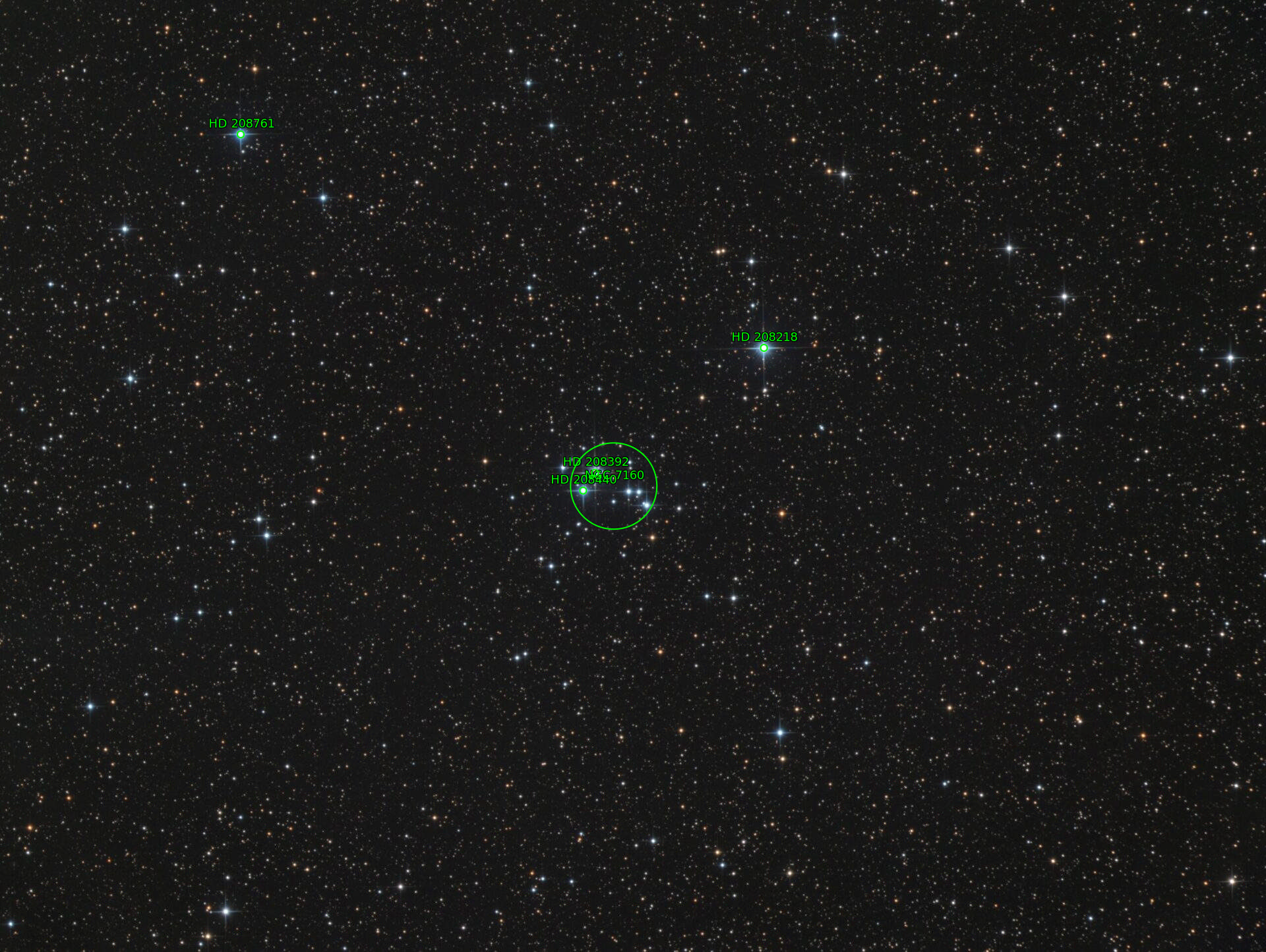 Sternkarten-Overlay (Astrometry.net)