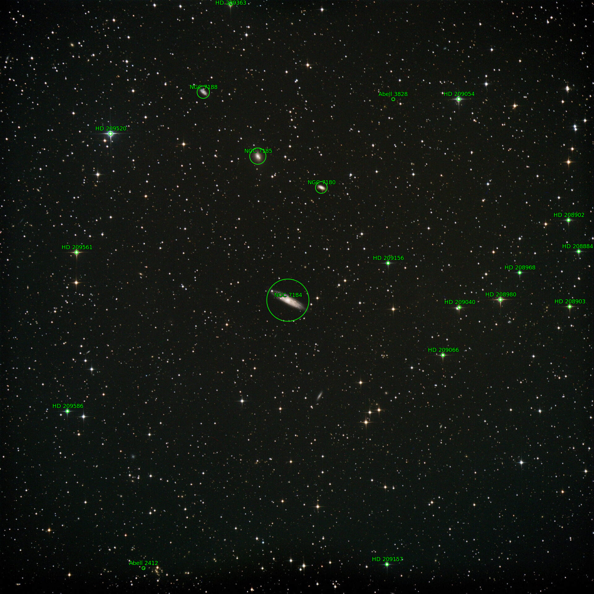 Sternkarten-Overlay (Astrometry.net)
