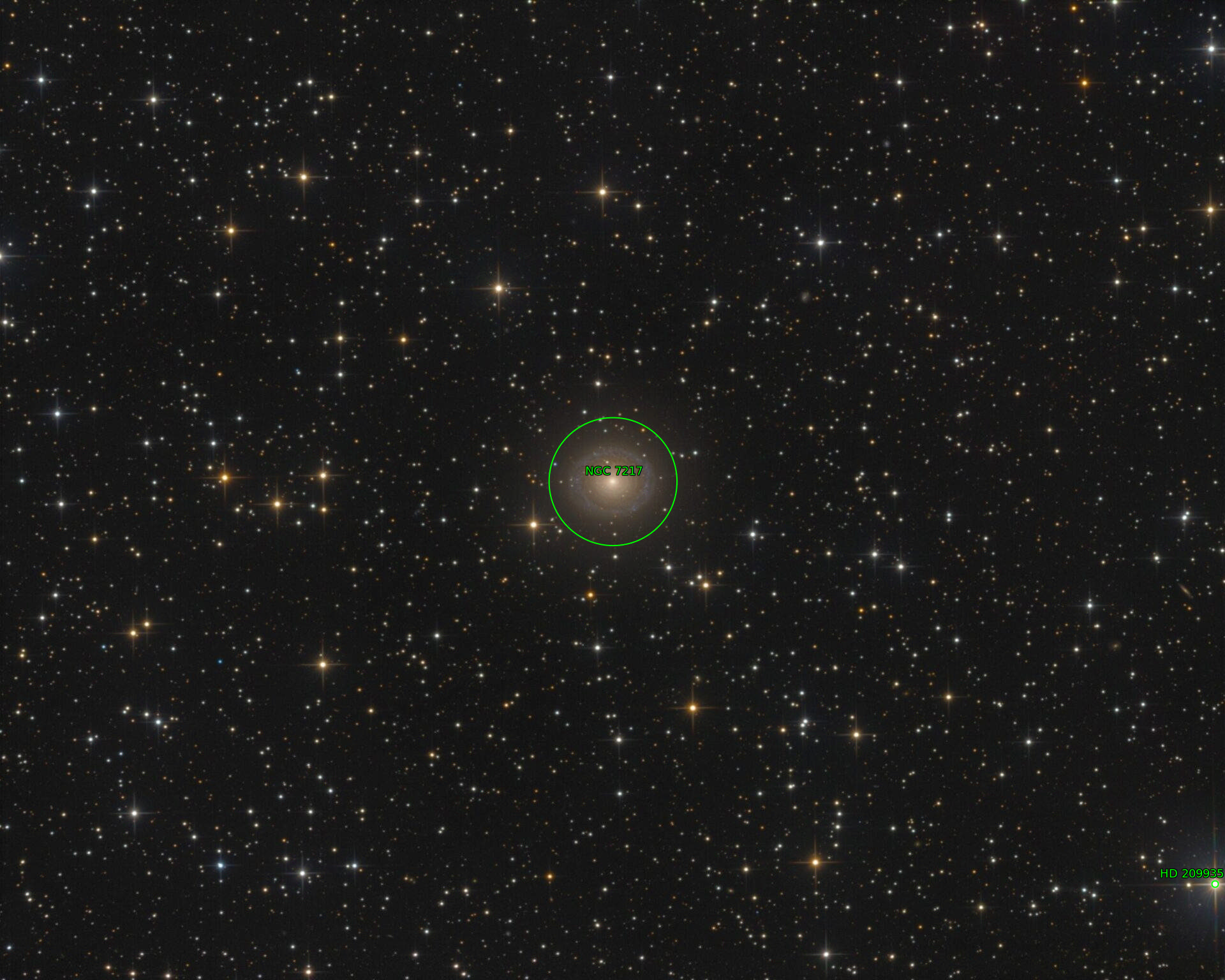 Sternkarten-Overlay (Astrometry.net)