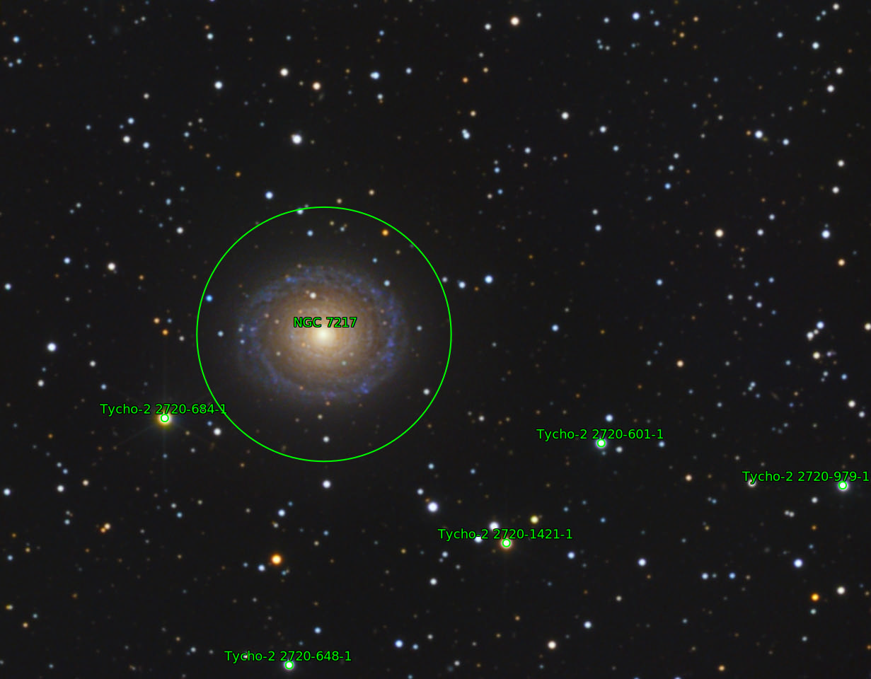 Sternkarten-Overlay (Astrometry.net)
