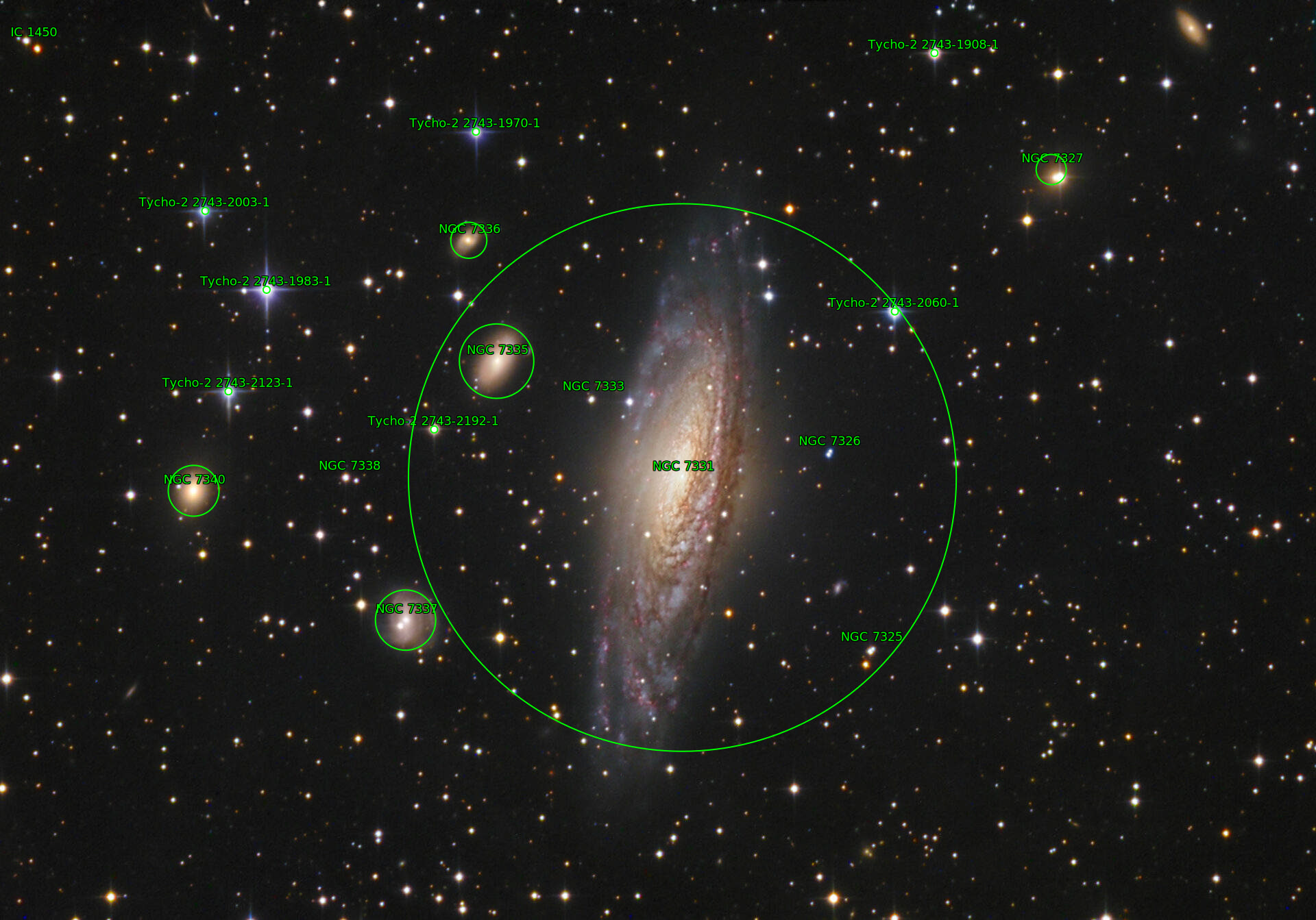 Sternkarten-Overlay (Astrometry.net)