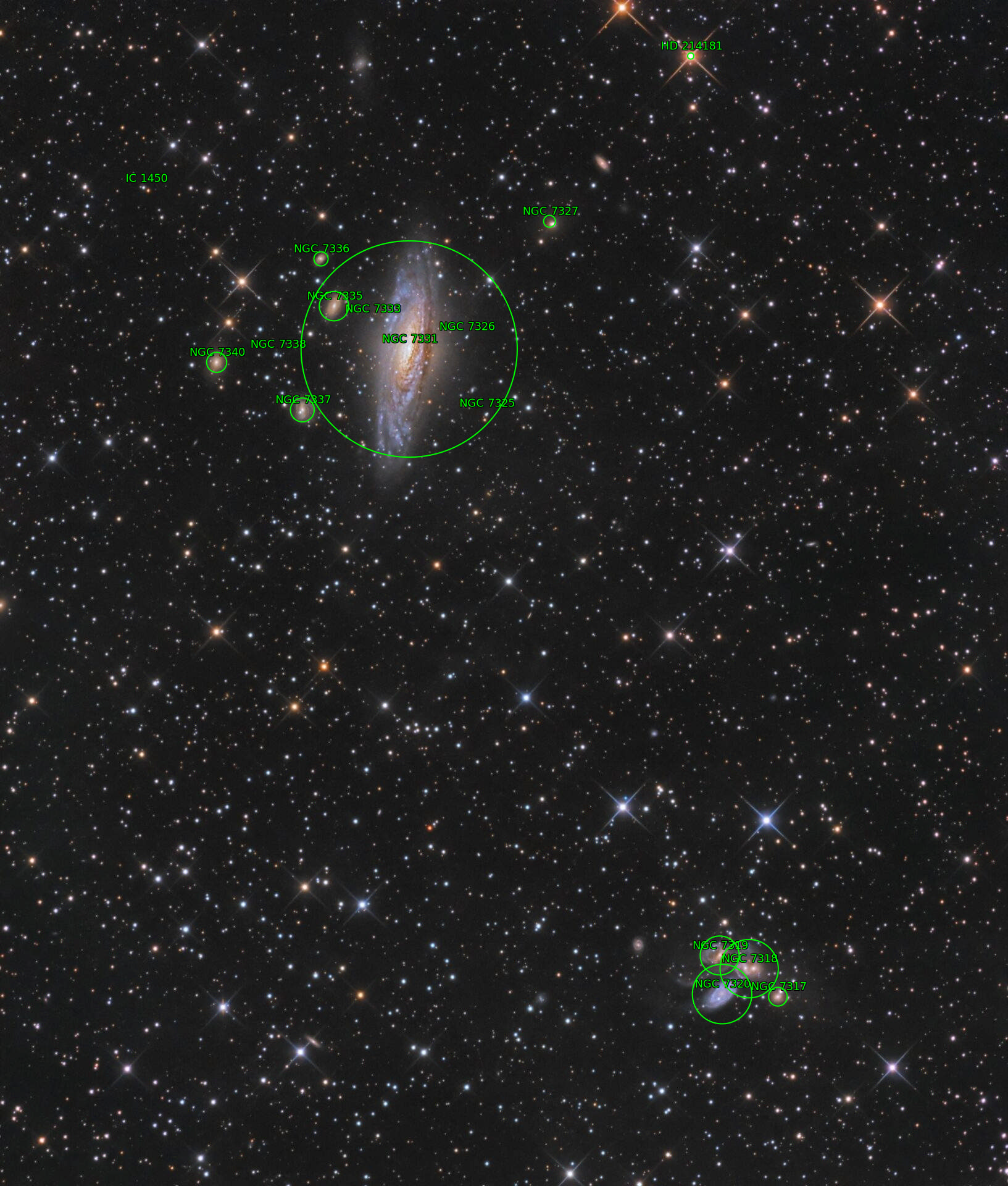 Sternkarten-Overlay (Astrometry.net)