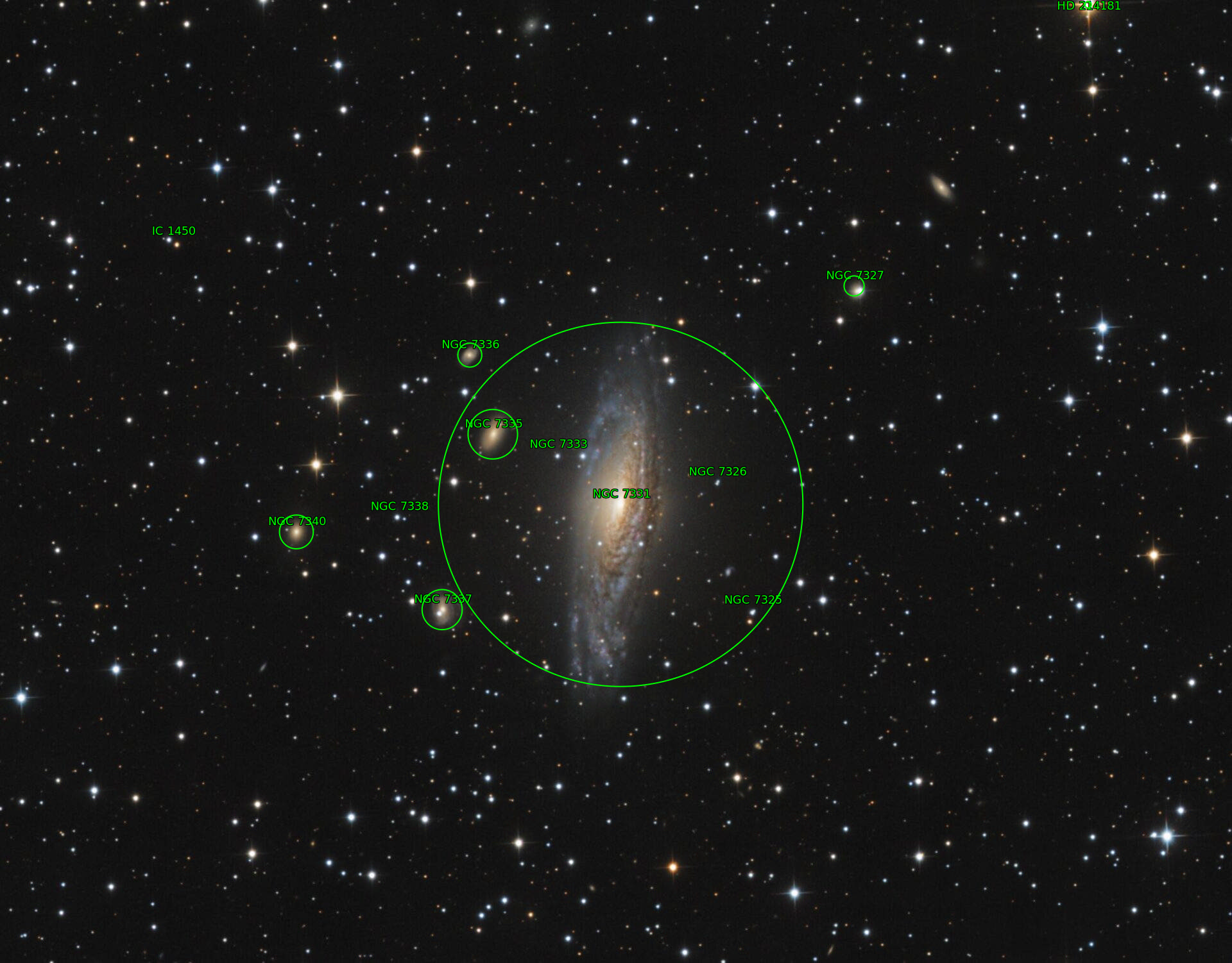 Sternkarten-Overlay (Astrometry.net)