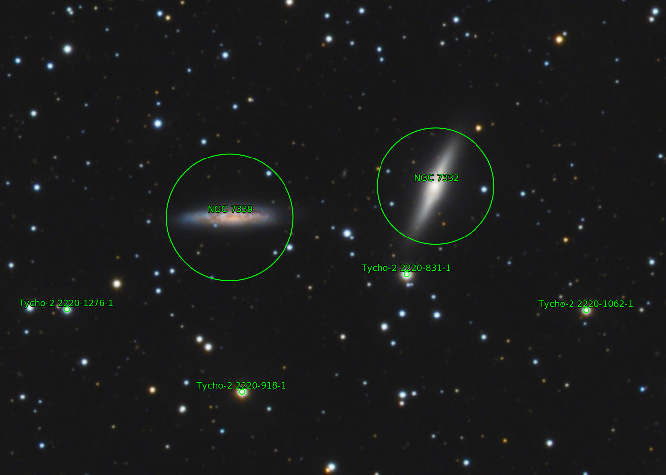 Sternkarten-Overlay (Astrometry.net)