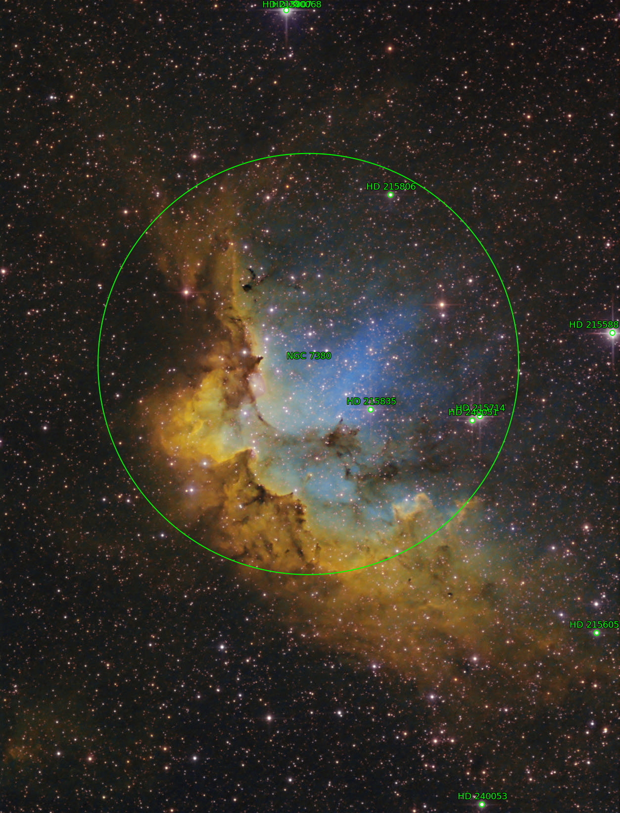 Sternkarten-Overlay (Astrometry.net)