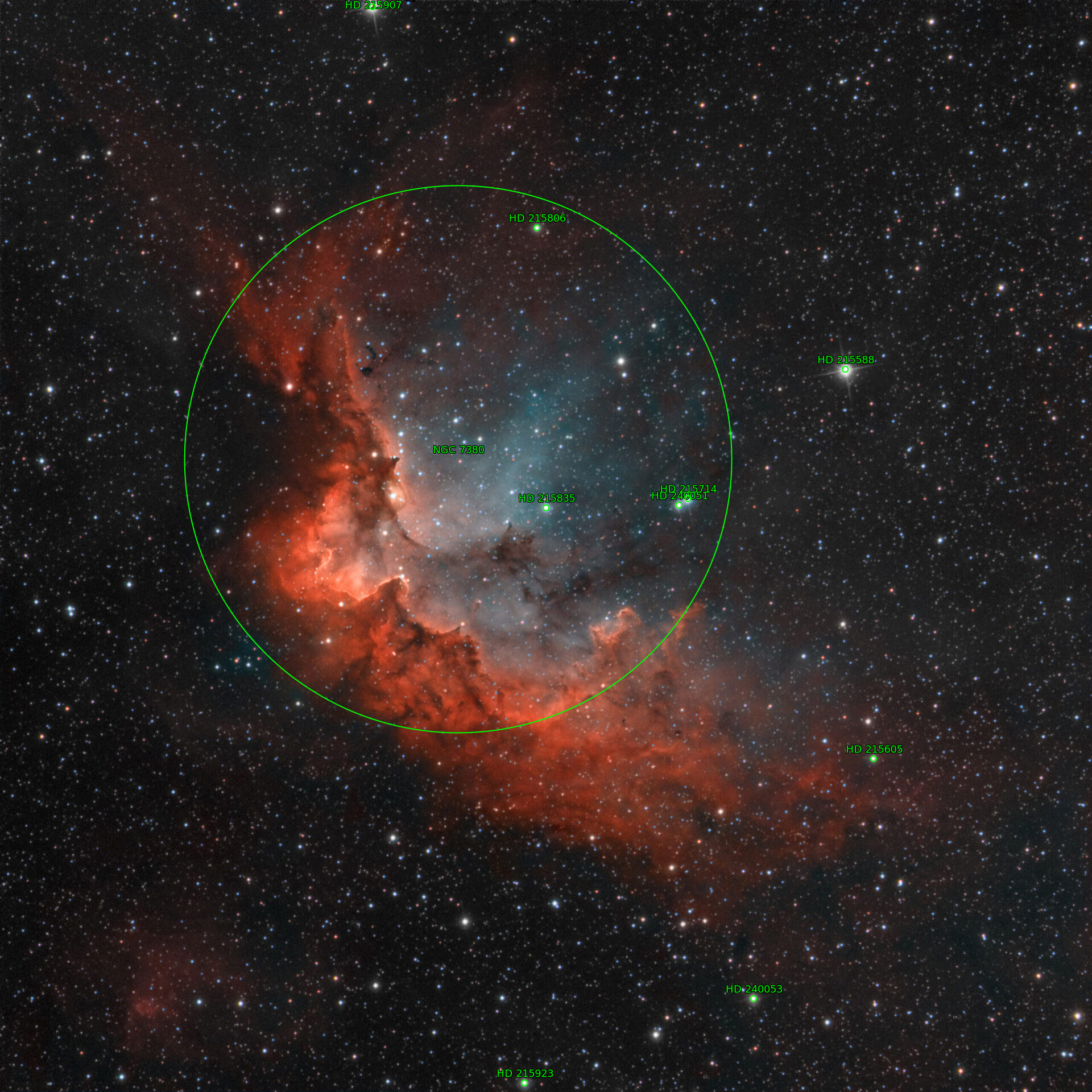 Sternkarten-Overlay (Astrometry.net)
