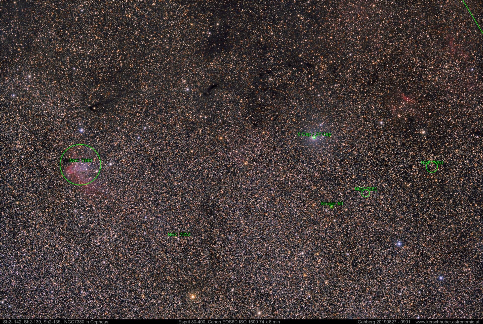 Sternkarten-Overlay (Astrometry.net)