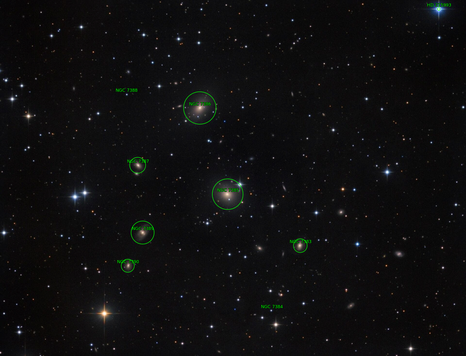 Sternkarten-Overlay (Astrometry.net)