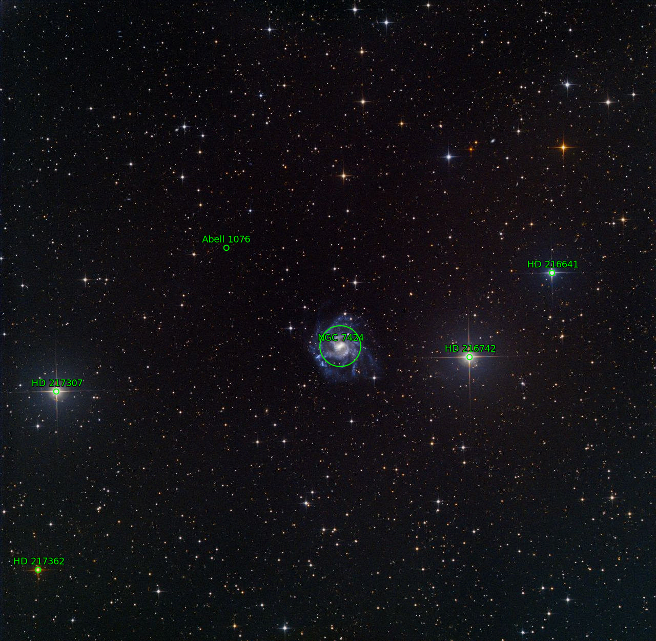 Sternkarten-Overlay (Astrometry.net)