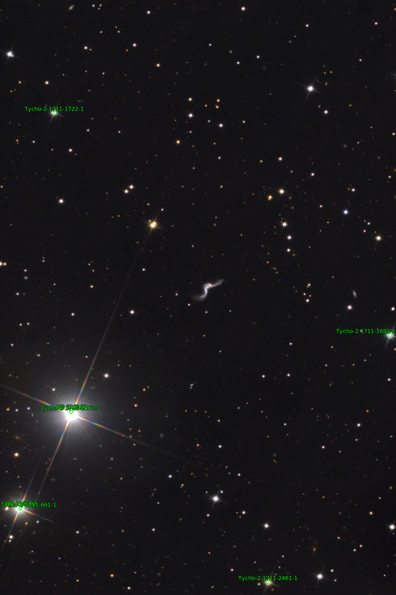 Sternkarten-Overlay (Astrometry.net)