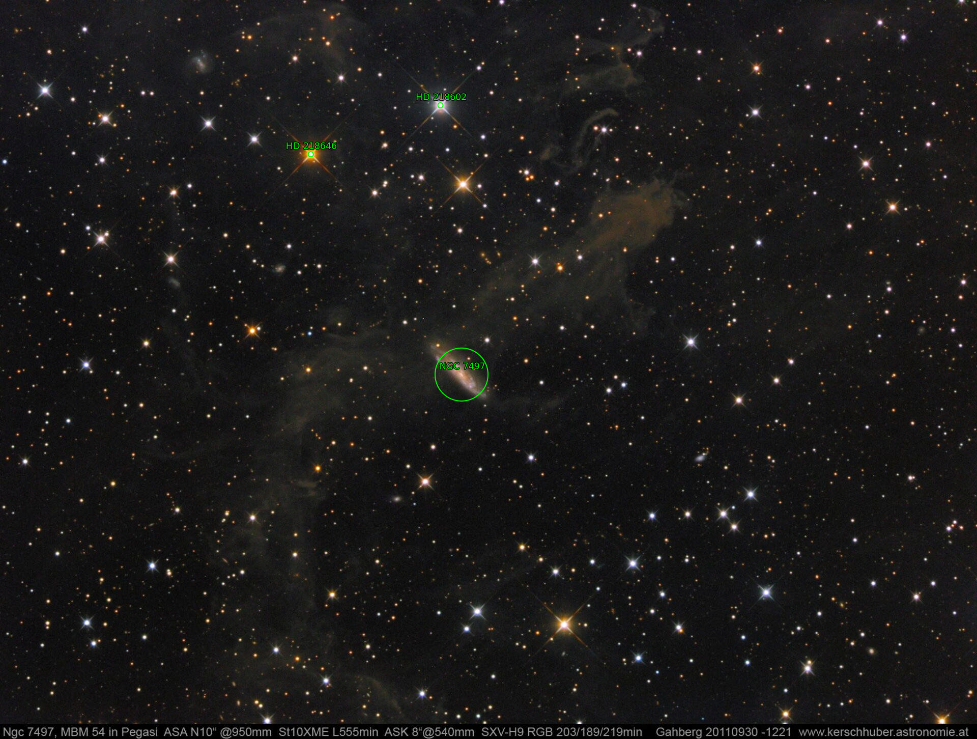 Sternkarten-Overlay (Astrometry.net)
