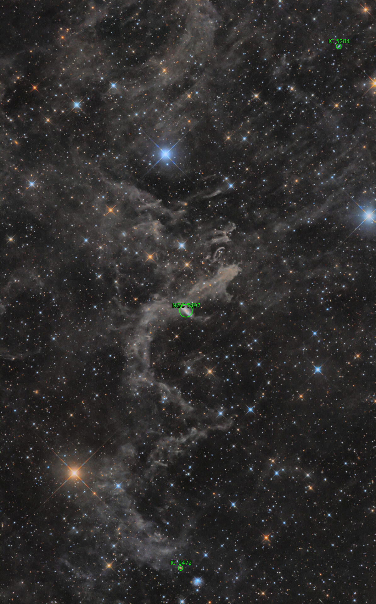 Sternkarten-Overlay (Astrometry.net)