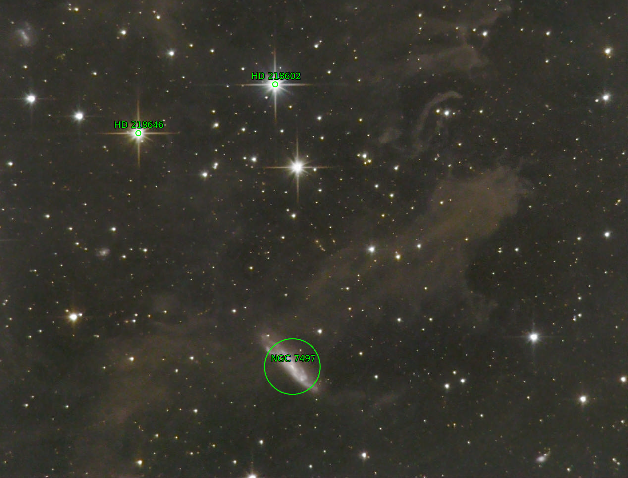 Sternkarten-Overlay (Astrometry.net)
