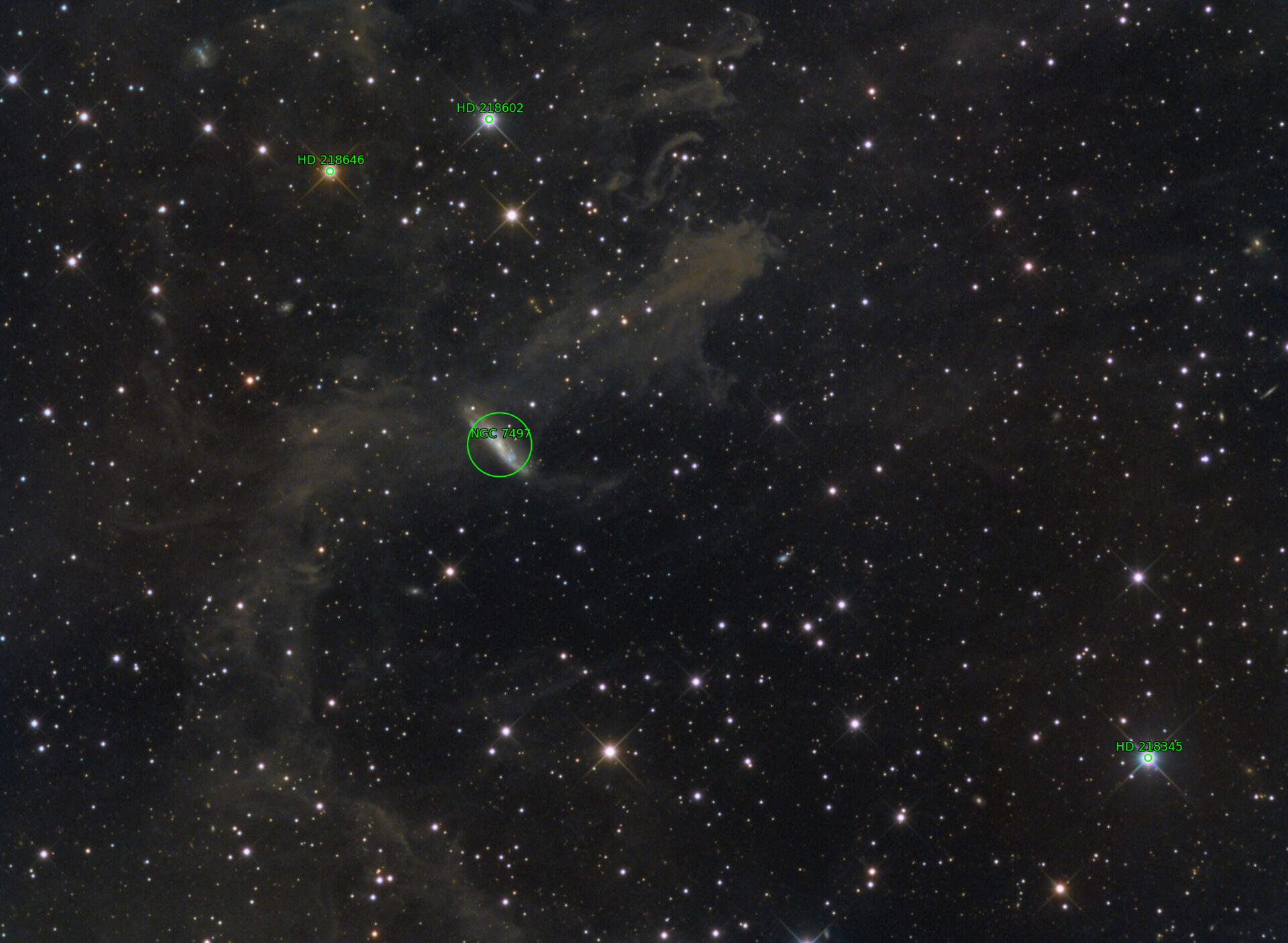 Sternkarten-Overlay (Astrometry.net)
