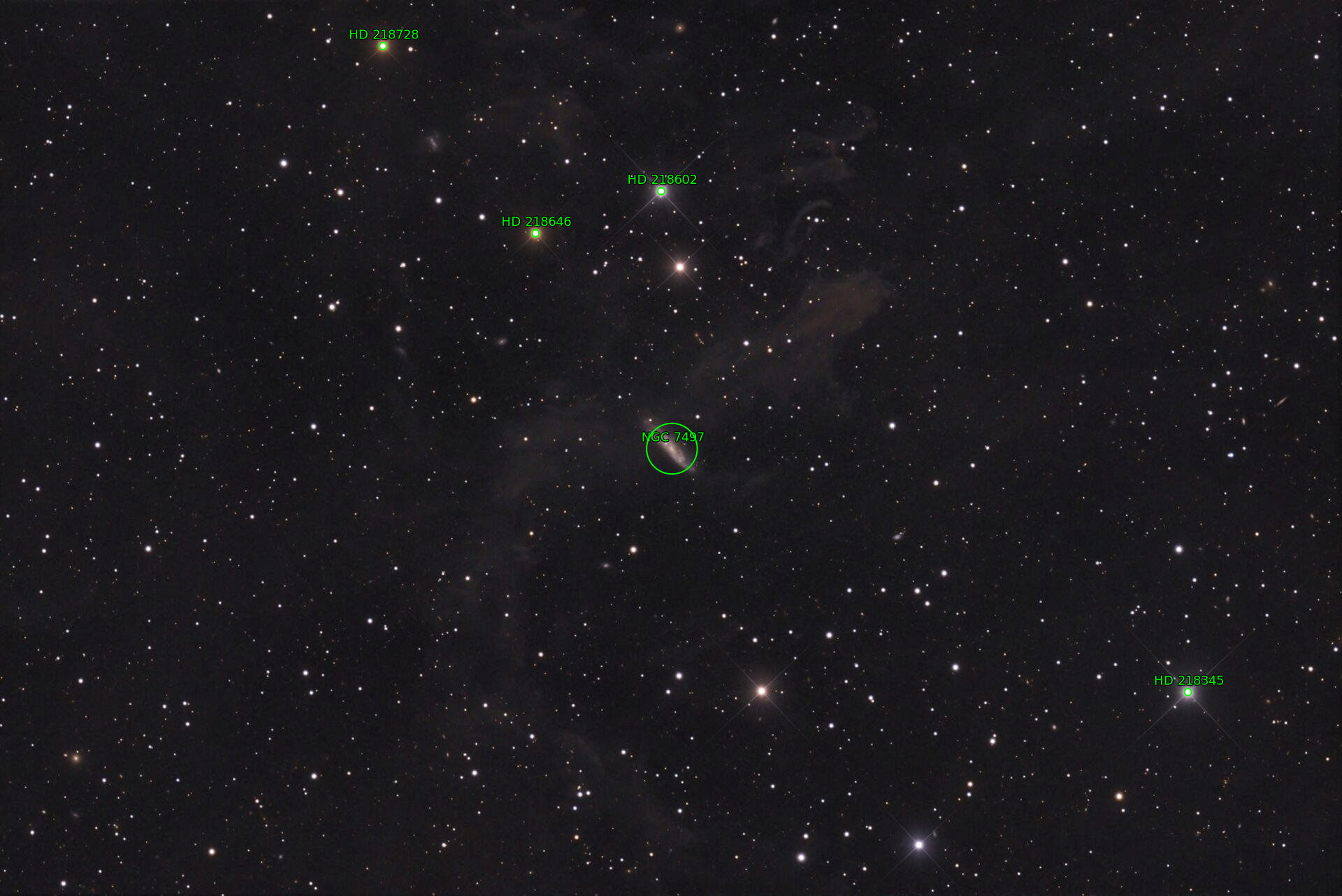 Sternkarten-Overlay (Astrometry.net)