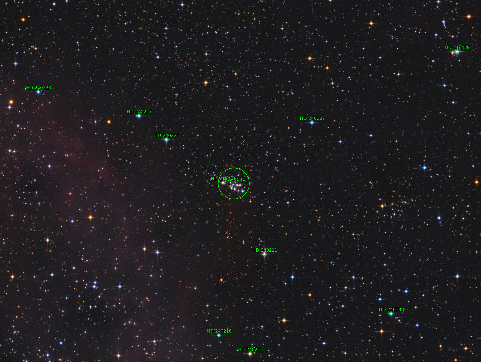 Sternkarten-Overlay (Astrometry.net)