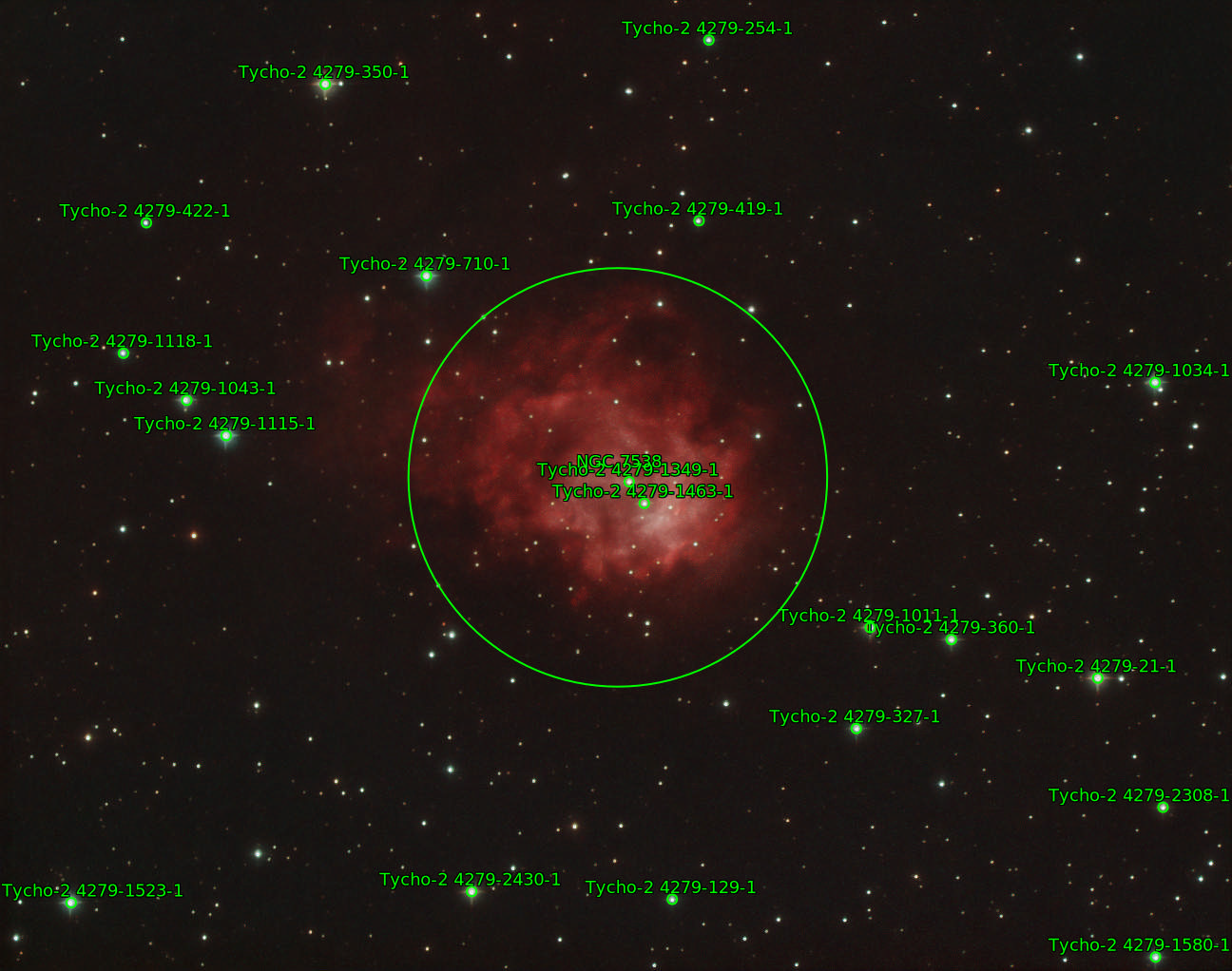 Sternkarten-Overlay (Astrometry.net)