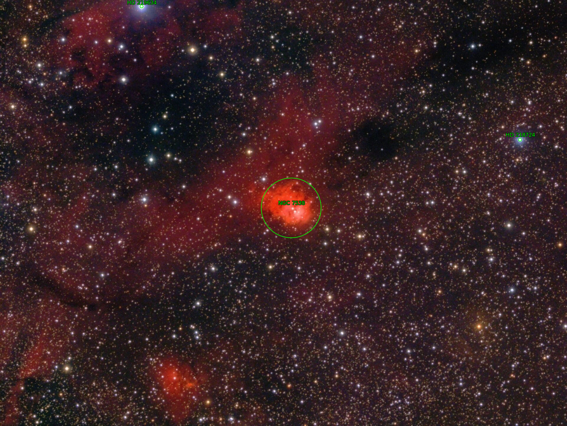 Sternkarten-Overlay (Astrometry.net)