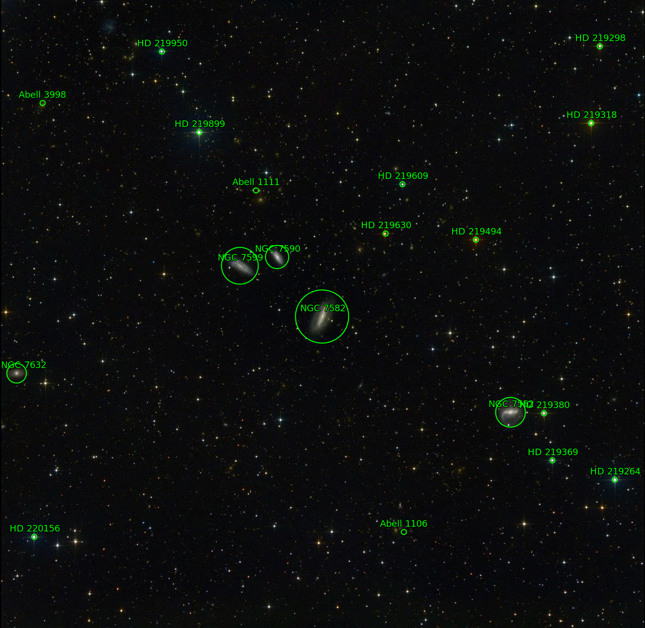 Sternkarten-Overlay (Astrometry.net)