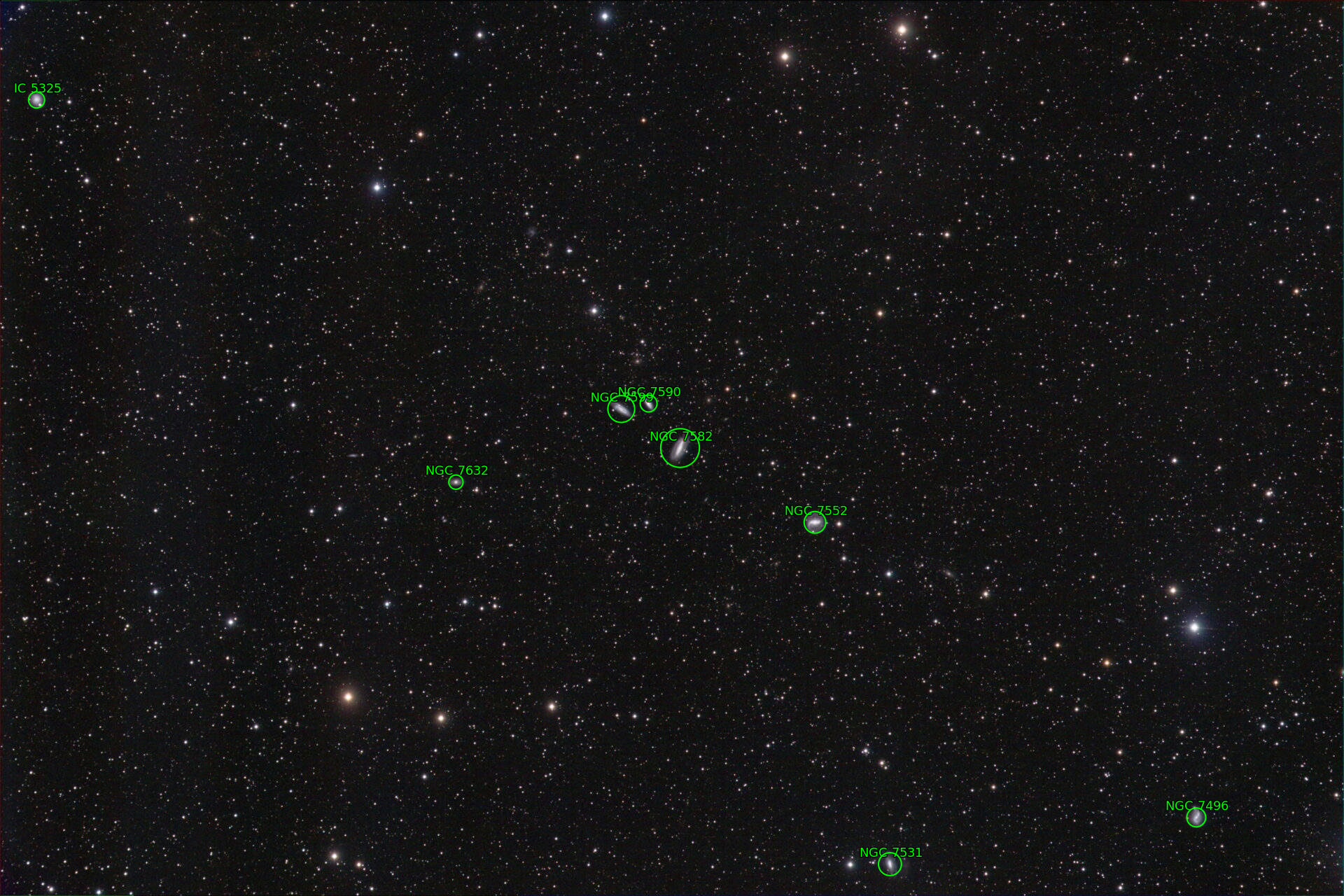 Sternkarten-Overlay (Astrometry.net)
